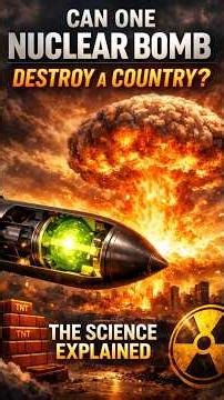 Can One Nuclear Bomb Destroy a Country? The Real Science Explained