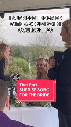 Bride's Priceless Reaction to Surprise Wedding Song