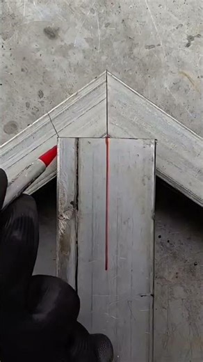 Seamless connection and positioning of the metal square tube roof ridge structure #shorts #viral