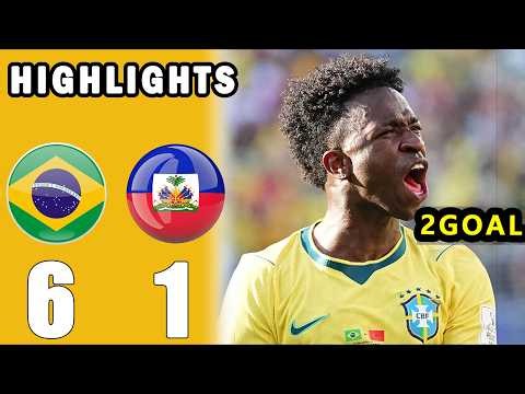 Brazil vs Haiti 6-1 - All Goals & Highlights - 2026
