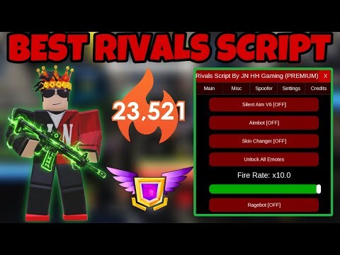 Rivals Script - Aimbot, Silent Aim, Ragebot, Auto Win, Skin Changer, Unlock all Emotes & More! 🎃