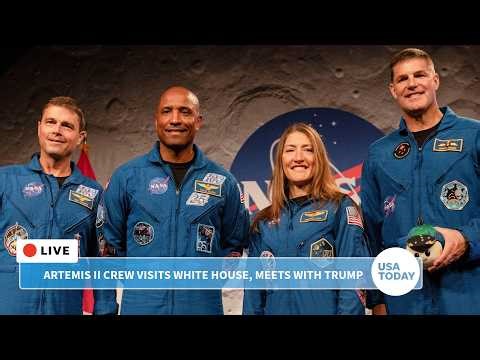 Live: Artemis II crew visits White House, meets with Donald Trump after historic moon mission