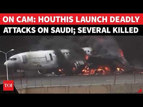 ON CAM: Houthi Missiles WIPE OUT Saudi Int'l Airports; Deadliest Attack Hits Airfields, 3 Killed