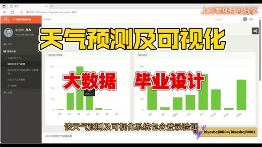 计算机毕业设计：Python天气预测及可视化系统 Flask框架 机器学习 线性回归预测算法 气候 大数据 数据分析 爬虫 可视化 深度学习