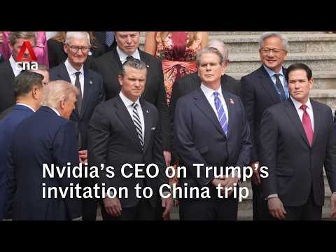 Nvidia CEO Jensen Huang says Trump called him at last minute to join China trip