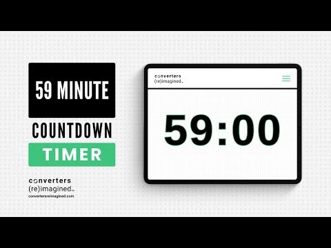 59 Minute Timer with Alarm | 59 Minute Countdown Timer with Alarm Sound