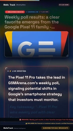 Weekly poll results: a clear favorite emerges from the Google Pixel 11 family #Shorts