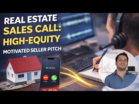 Real Estate Sales Call: High-Equity Motivated Seller Pitch (Live Recording)