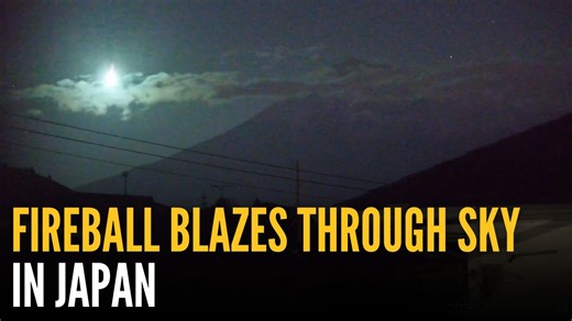 WHEN THE UNIVERSE SAID ‘KIMI NO NA WA' 🌠🤩 Surveillance footage from CCTV cameras at Japan’s Hiratsuka City Museum captured a fireball blazing through the night sky on Friday, December 26, illuminating clouds with Mount Fuji visible in the background. COURTESY: Daichi Fujii, Hiratsuka City Museum / "@dfuji1" via X via Reuters | GMA News