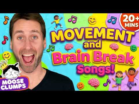 🧠 Brain Break Songs for Kids | Movement Songs for the Classroom | Mooseclumps
