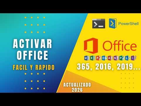 ✅ Cómo Activar Microsoft Office 2016-2025 GRATIS por CMD o PowerShell ✅