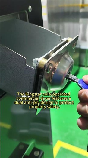 Kingstar Coin-Operated Commercial Dryer with Dual Anti-Pry Security