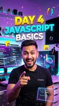 JavaScript Basics in 1 Minutes MERN Stack Day 4 #coding #codeprep #javascript #webdevelopment #reel