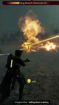 Helldivers 2 Survive the Bug Swarm #helldivers #shootergames #highlights #gaming #videogame #bughunt