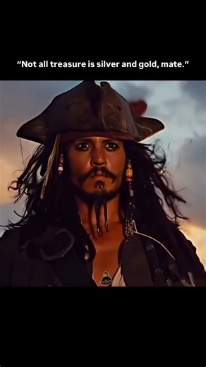 Pirates of the Caribbean. Captain Jack Sparrow, played by Johnny Depp.