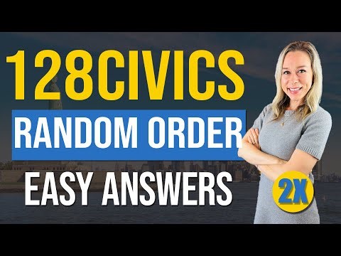 128 Civics Questions and answers RANDOM Order 2X | 2025 version Civics Test | US Citizenship