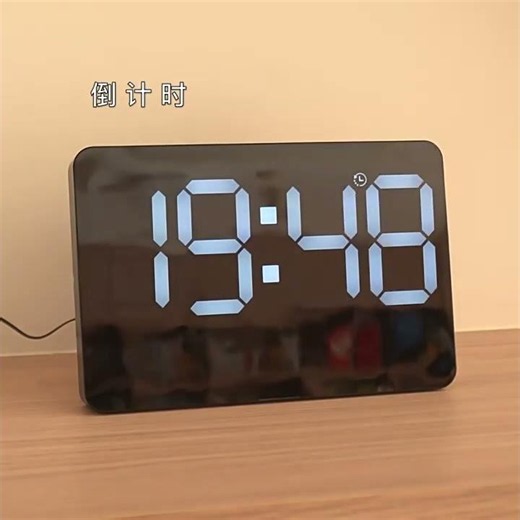 Reloj de pared electrónico LED silencioso inteligente, reloj de escrito
