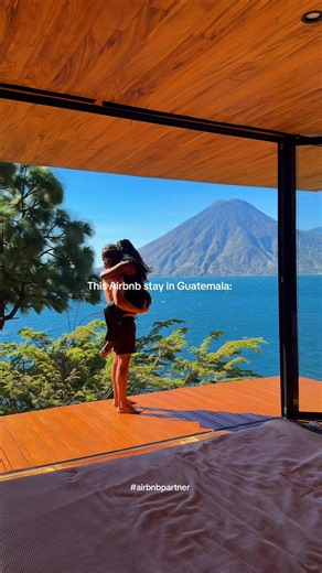 Guatemala together?? @airbnb #airbnbpartner What we loved about our stay: - private lake access for swimming - you can book a private chef for as little as $10 per person (wish we had time to do this) - room is spacious yet cozy perfect for couples - accommodation is private w/ only one neighbor stay - stunning, lush views of the volcanos and lake #lakeatitlan #guatemala #mountainviews #luxurystays