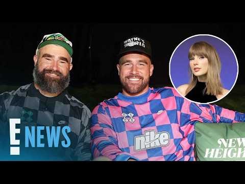 Travis Kelce, Jason Kelce React to Taylor Swift’s “Cleveland!” | E! News