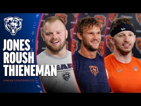 Logan Jones, Sam Roush, Dillon Thieneman on first day of rookie minicamp | Press Conference
