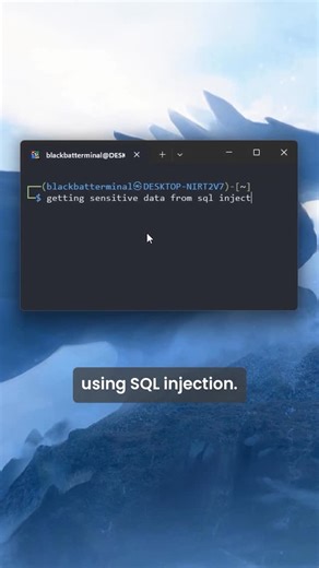 black bat terminal | cybersecurity on Instagram: "pt4 breaking down sql injection (UNION attack) #cybersecurity #informationtechnology #hacker #linux #cyber #tech #computerscience"