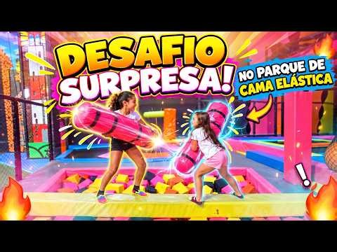 DESAFIO NO PARQUE DE CAMA ELÁSTICA! Lalazinha vs Amiga