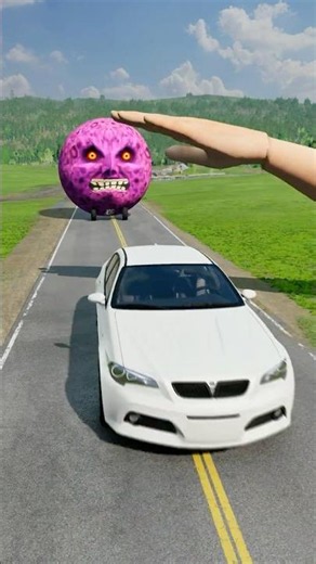 Big & Small Cars vs Giant Hand Slap - BeamNG.drive