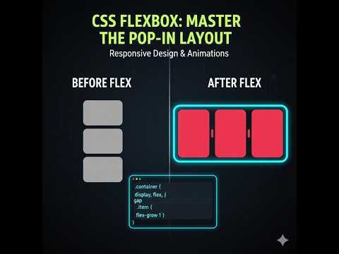 🚀 Build a Responsive Item Grid with CSS Flexbox + Keyframe Animations | HTML & CSS Tutorial