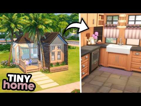 Modern & Cozy Tiny Home // The Sims 4 Speed Build