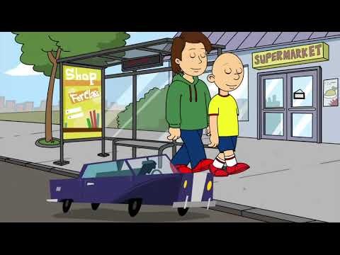 Caillou throws a tantrum at Game Store and gets grounded