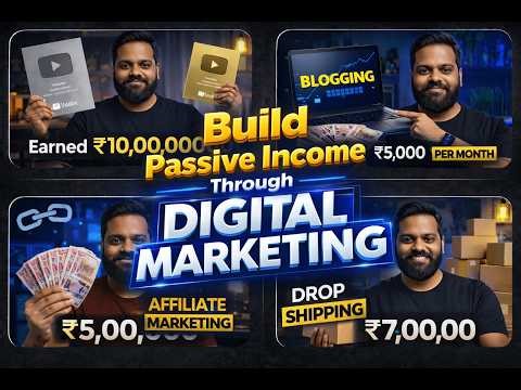 How to Create Passive Income with Digital Marketing in 2026 (Beginner Guide) #odmt #dm