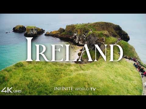 IRELAND 4K - The Most Peaceful Landscapes on Earth With Celtic Music 🍀🇮🇪