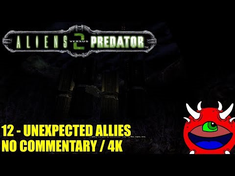 Aliens VS Predator 2 Gameplay - 12 Unexpected Allies - 4K No Commentary