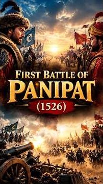 First Battle of Panipat 1526 | Babur vs Ibrahim Lodi | Indian History #shorts #feed