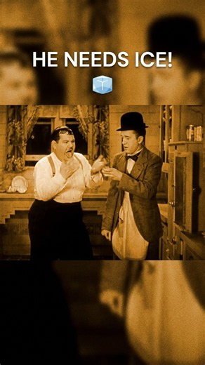 Laurel & Hardy: One Thing Leads to Another! 😂🧊💥 #slapstick #funny