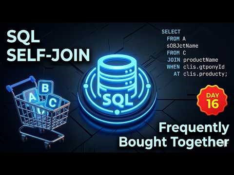 How to Find Frequently Bought Together Products in SQL | SQL Self-Join Tutorial | Day 16