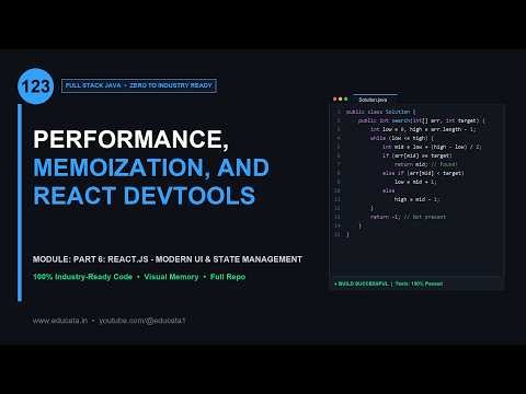 FS-123: PERFORMANCE, MEMOIZATION, AND REACT DEVTOOLS | Full Stack Java