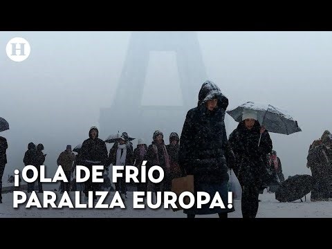 ¡Vuelos cancelados, trenes parados y miles sin luz! Intensas nevadas dejan caos en toda Europa