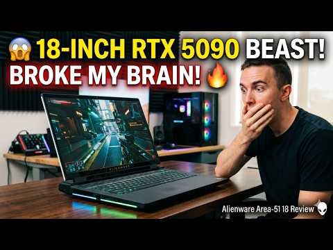 😱 This 18-Inch RTX 5090 Beast Just BROKE My Brain! 🔥 Alienware Area-51 18 Review