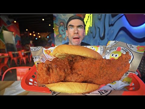 THIS CAROLINA REAPER HOT CHICKEN SANDWICH AT DAVE'S HOT CHICKEN IS DANGEROUS