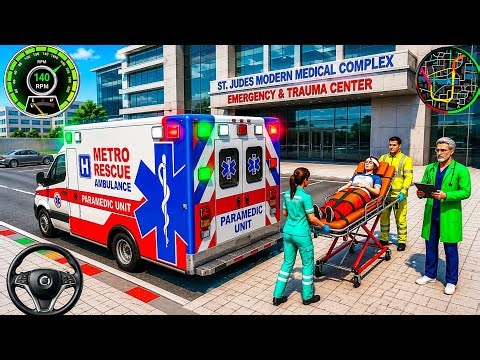 New Ambulance Rescue Gameplay 🚑 | Emergency Simulator | Rescue & Treatment Mission