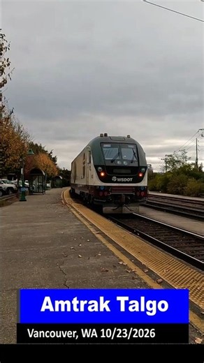 Amtrak Cascades Talgo Departing Vancouver, WA