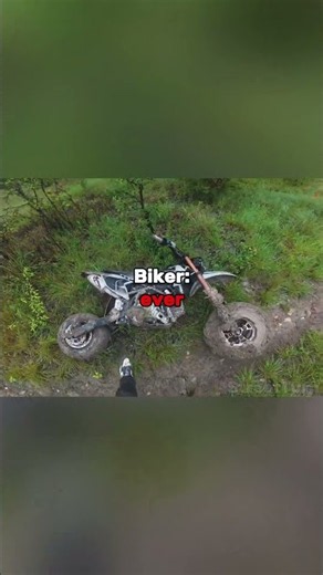 Biker Crashes His Dirt Bike… Then This Happens! 🏍️😱Credit: @Paulsohard