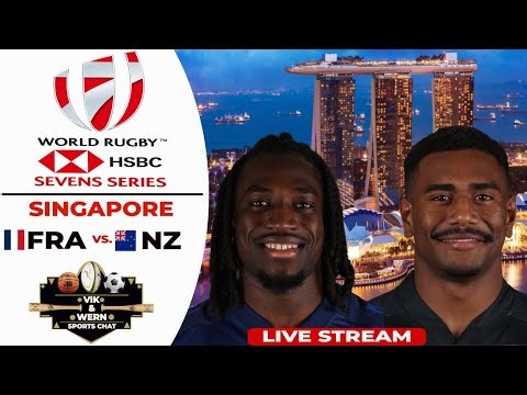 Live Men's Sevens Rugby from Singapore: France vs New Zealand!