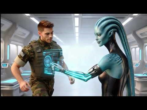 A human soldier gave a prosthetic arm to an alien woman who had no arms Her reaction was incredibl