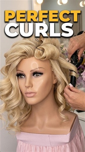 Perfect elegant curls every time Hairstyle tutorial #hairstyle #curltutorial #beauty