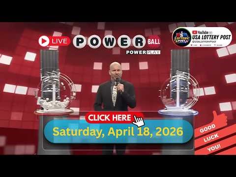 Powerball drawing live Results 18 April 2026 | powerball drawing live today