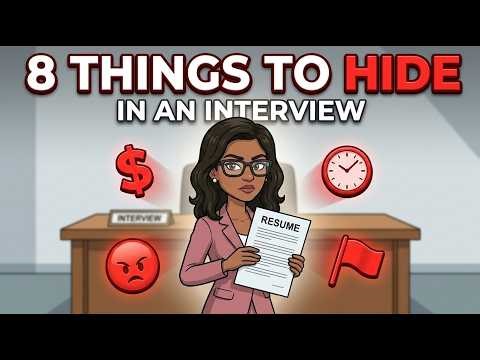 8 Things You Should Avoid Revealing In A JOB Interview - Interview Tips