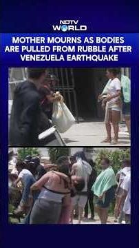 Mother Mourns As Rescue Teams Pull Bodies From Venezuela Earthquake Debris