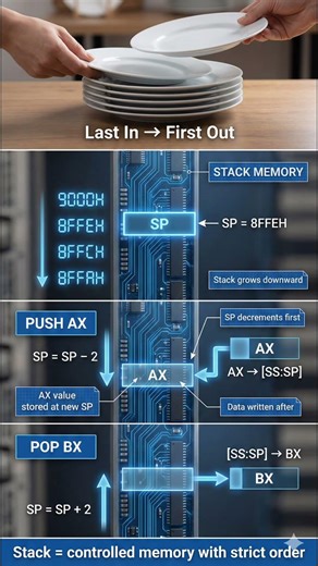 How Stack Really Works | PUSH & POP Explained Physically